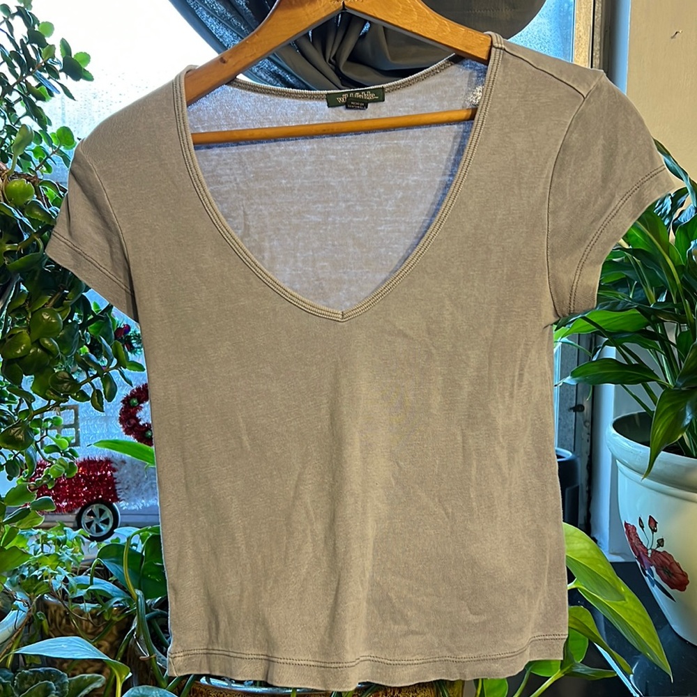 Wild Fable Crop in Washed Denim